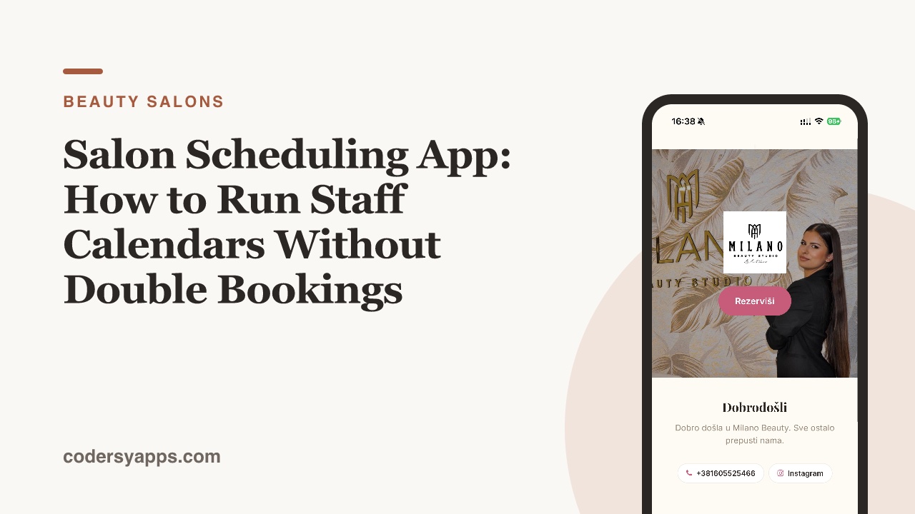Salon Scheduling App: How to Run Staff Calendars Without Double Bookings